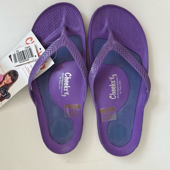 Cheeks Women's Purple Sandals - Picture 2 of 7